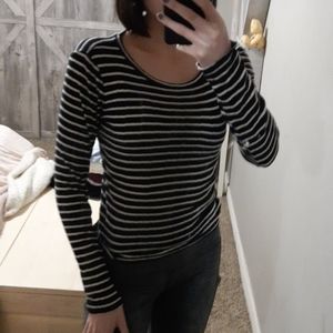 Black&white striped long sleeve